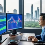Home 18 투자 포트폴리오에서 파생상품 활용하기 - A professional Vietnamese financial analyst in a modern office setting, analyzing derivative market ...